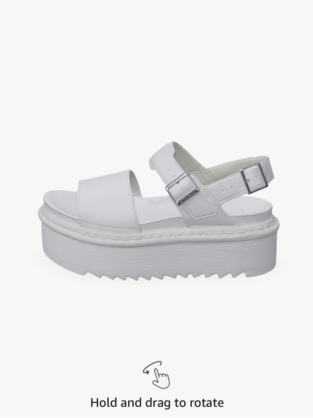 Dr. Martens Voss Quad Hydro Platform Sandal with Double Buckle Straps